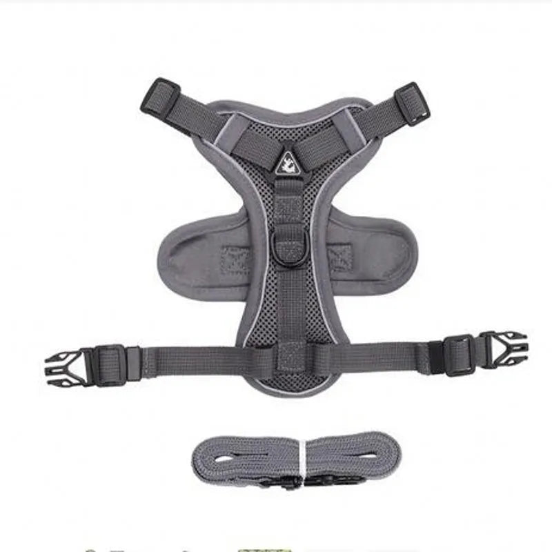 Reflective Cat Harness and Leash Sets Breathable Mesh Pet Harnesses for Small Dogs Cats Kitten Accessories collier chat exovai.com