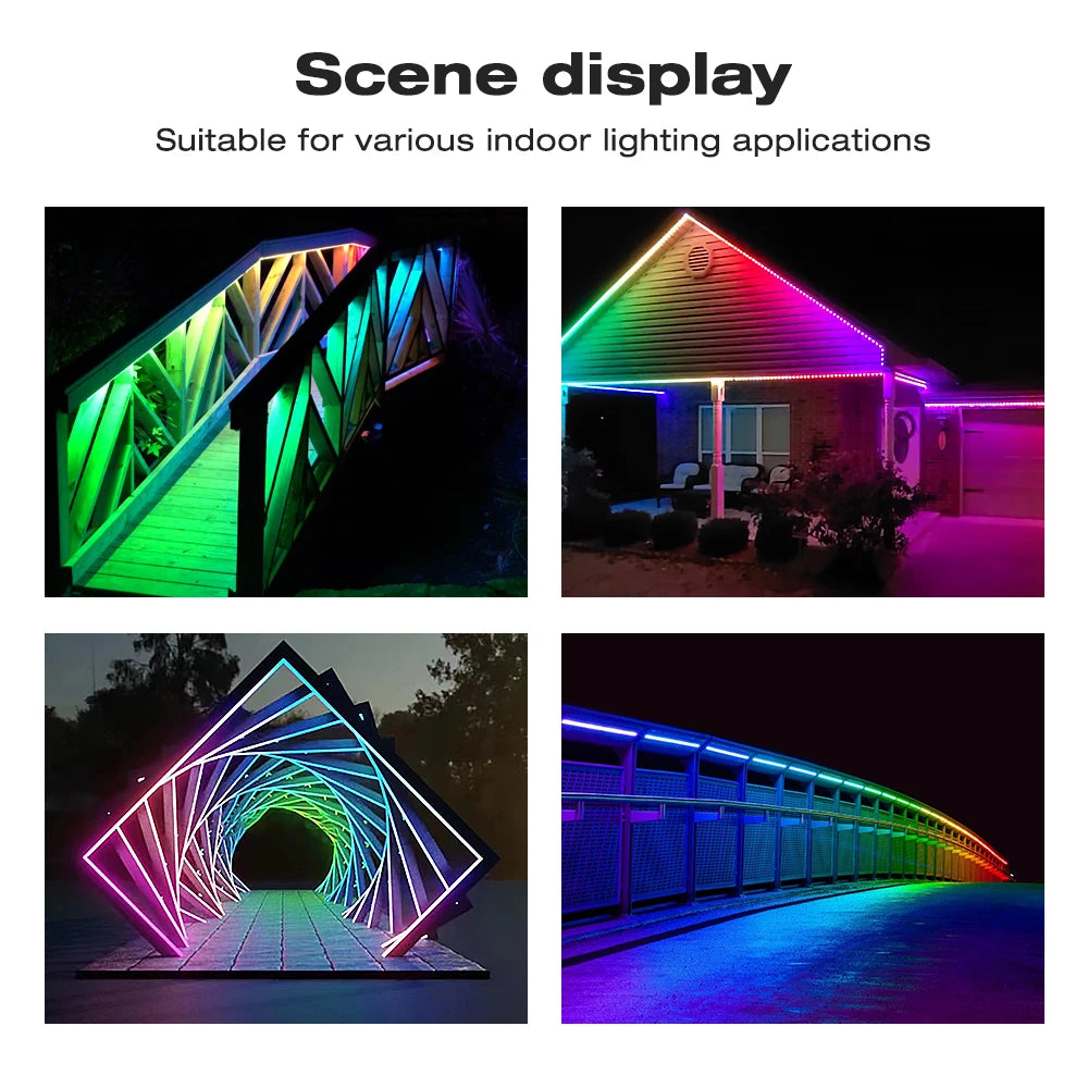 ESP8266 WLED LED Controller Smart Dimmer DC12V 800IC Segmented Color Funtion For DIY WS2811 WS2812B SK6812 SM16703P Strip Lights exovai.com