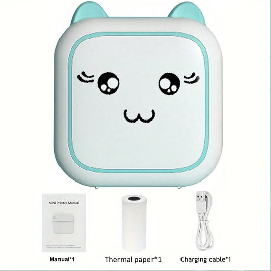 Mini printer, Thermal Printer Ink-free Portable Sticker Printer Compatible with IOS and Android, Wireless Photo Printing Tags exovai.com