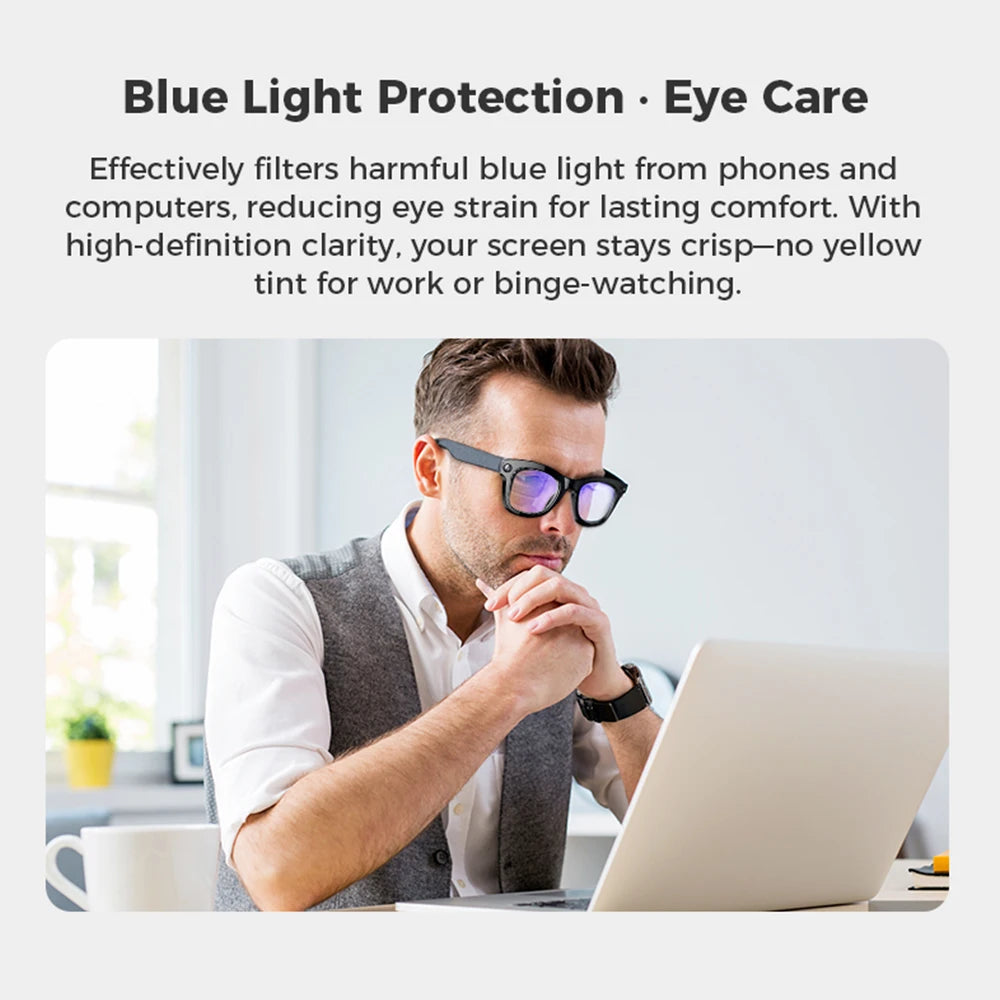 Smart Glasses With Camera Recording Video Voice Assistant Sunglasses AI Language Translation Music Control Bluetooth Call Glass exovai.com