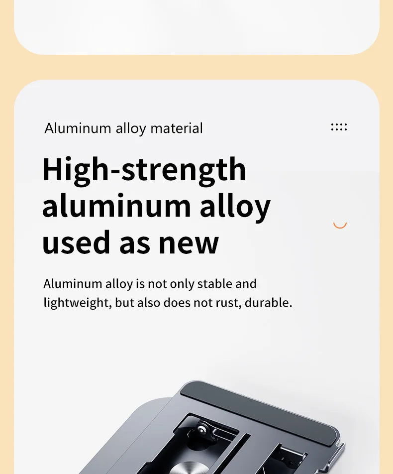 Laptop Stand 360° Rotatable Notebook Holder Liftable Desk Riser Stand Aluminum Alloy Stand Compatible With 9.7-17.3 Inch Laptops exovai.com