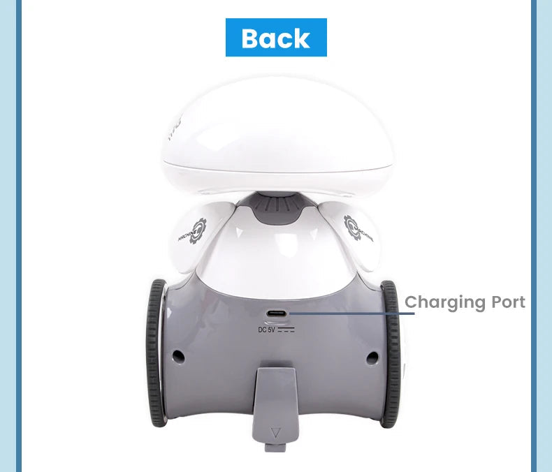Robot Rc Emo Smart Intelligent Infrared Touch Sensor 2.4G Wireless Programming Robo Remote Control Robot Toys for Boys Girls exovai.com