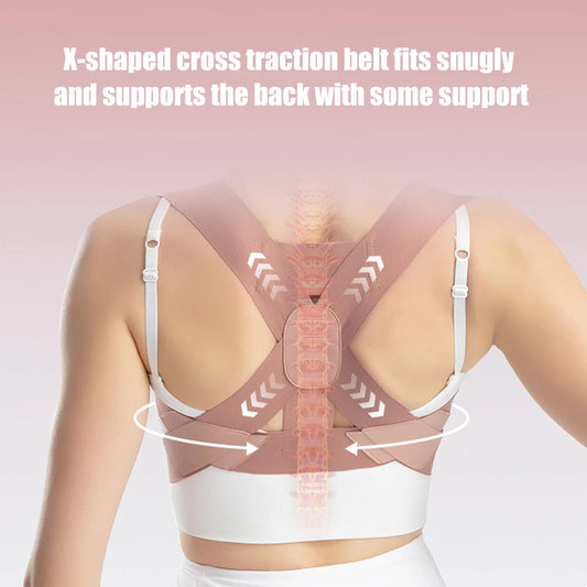1PCS Posture Corrector for Women Men, Back Brace, Shoulder Brace for Mid Upper Spine Support,Neck Shoulder Back Pain Relief exovai.com