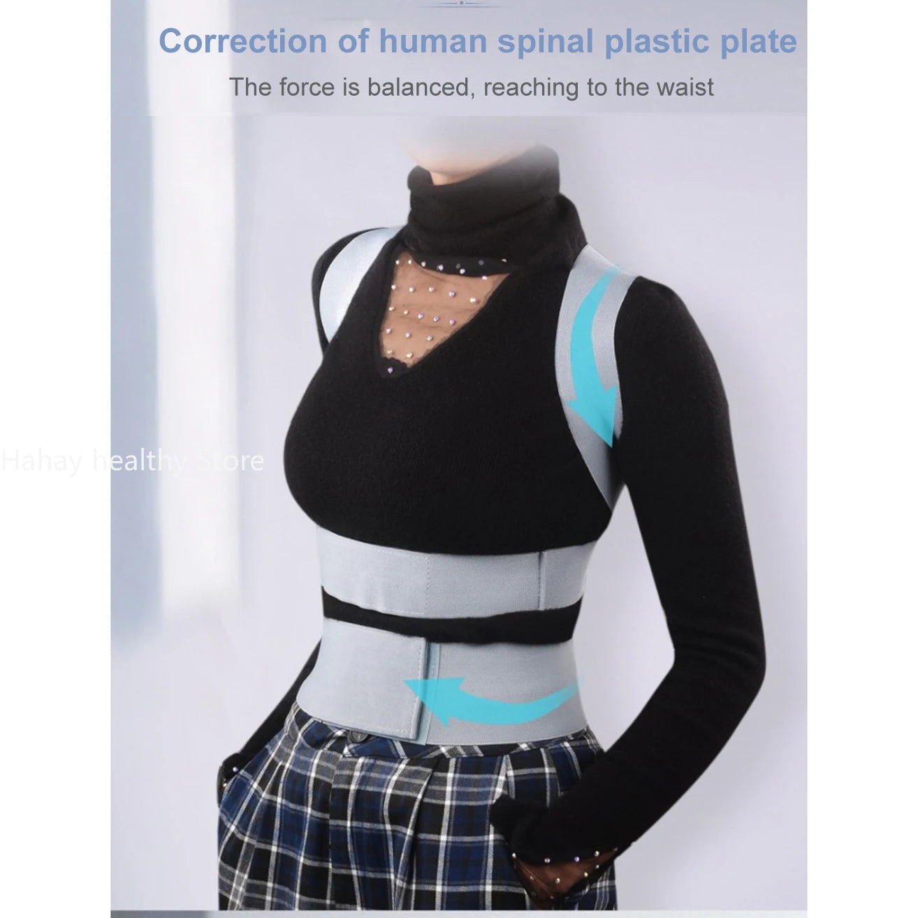 Invisible Chest Orthopedic Device Back Brace Supports Medical Bone Waist Belt Spine Support Men Women Breathable Lumbar Corset exovai.com