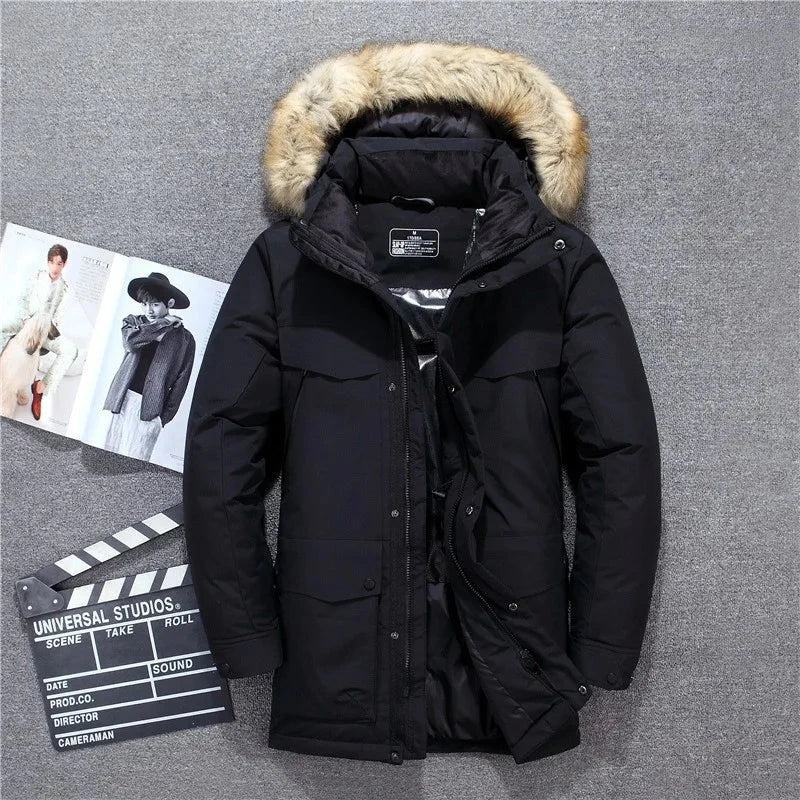 New Down Jacket Fashion 90% Duck Down Hardshell Ski Anti-Cold Parka Casual Daily Style Autumn Winter Puffer Coat exovai.com