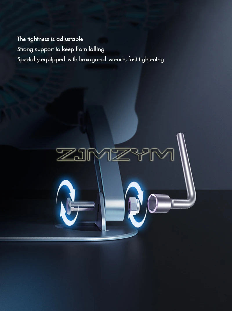 Aluminum Laptop Stand with Cooling Fan Ergonomic Notebook Foldable Cooler Laptop  Adjustable Aluminum Laptop Stand exovai.com