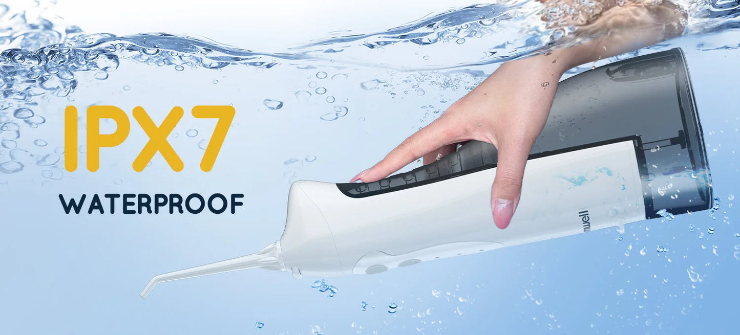 Water Dental Flosser Teeth Picks 4 Jets 3 Modes Portable Cordless D52 Water Flosser for Teeth Cleaner IPX7 Waterproof Oral Picks exovai.com