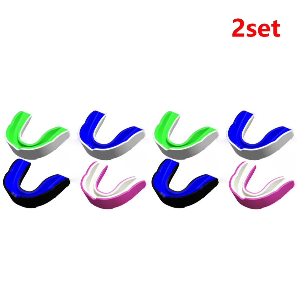 Fighting Training Mouth Guard Boxing Gum Shield Slim Fit Adult Sports Mouthguard Football Wrestling Boxing Teeth Protection exovai.com