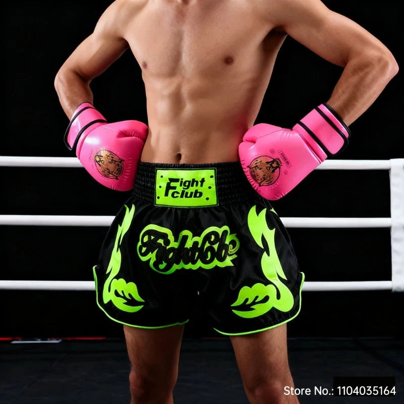 Muay Thai Fight Shorts MMA Shorts Clothing Training Fighting Grappling Martial Arts Kickboxing Shorts Kickboxing Boxing Pants exovai.com