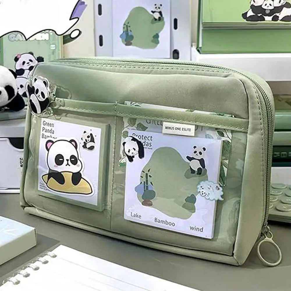 Panda School Supplies Stationery Set Cute Studying Supplies Stationery Set Ruler Notebook Keychain Pens Pencil Case Tab Stickers exovai.com