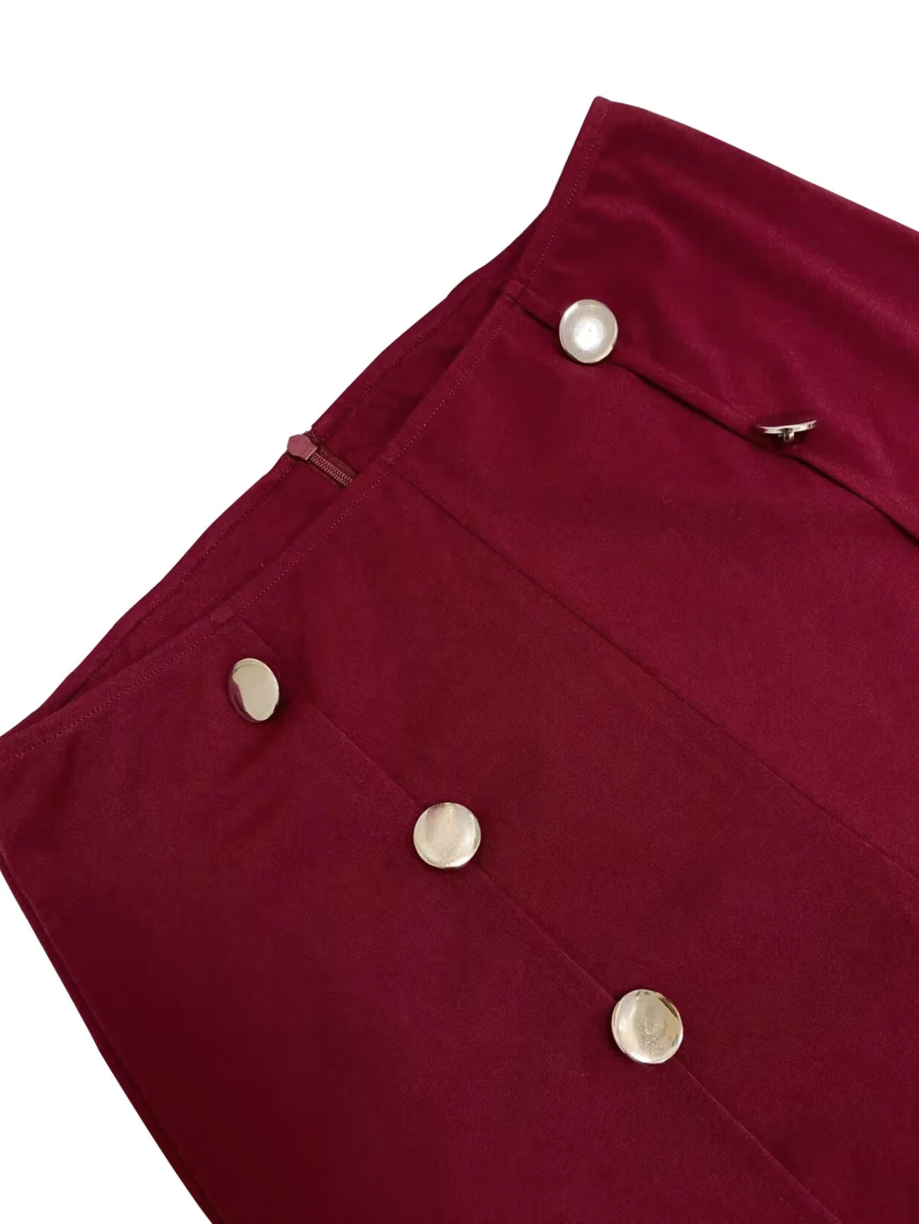 1796Europe and the United States women's fashion buttons decorated street simple trend everything with wide-leg pants exovai.com