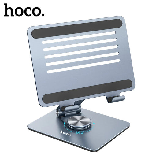 HOCO PH52 Aluminum Alloy Foldable 360° Rotatable Notebook Holder For iPad Air Anti Slide Business Laptop Bracket For Macbook Pro exovai.com