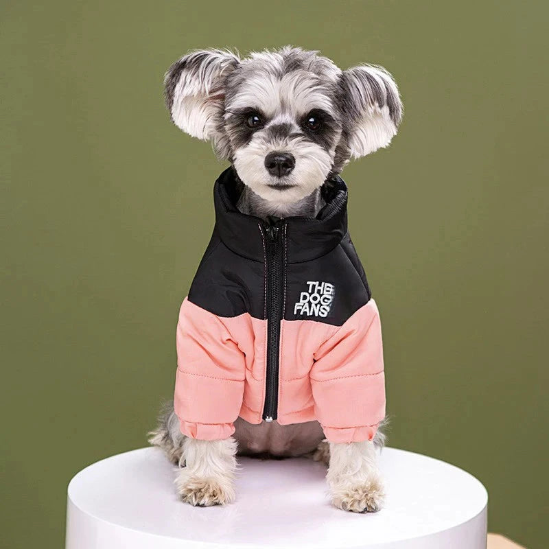 Dog Coat Dog Warm Jacket, 4 Legs Covered Waterproof Windproof Reflective Warm Dog Vest, Zippered Adjustable Outdoor Dog Snow Jac exovai.com