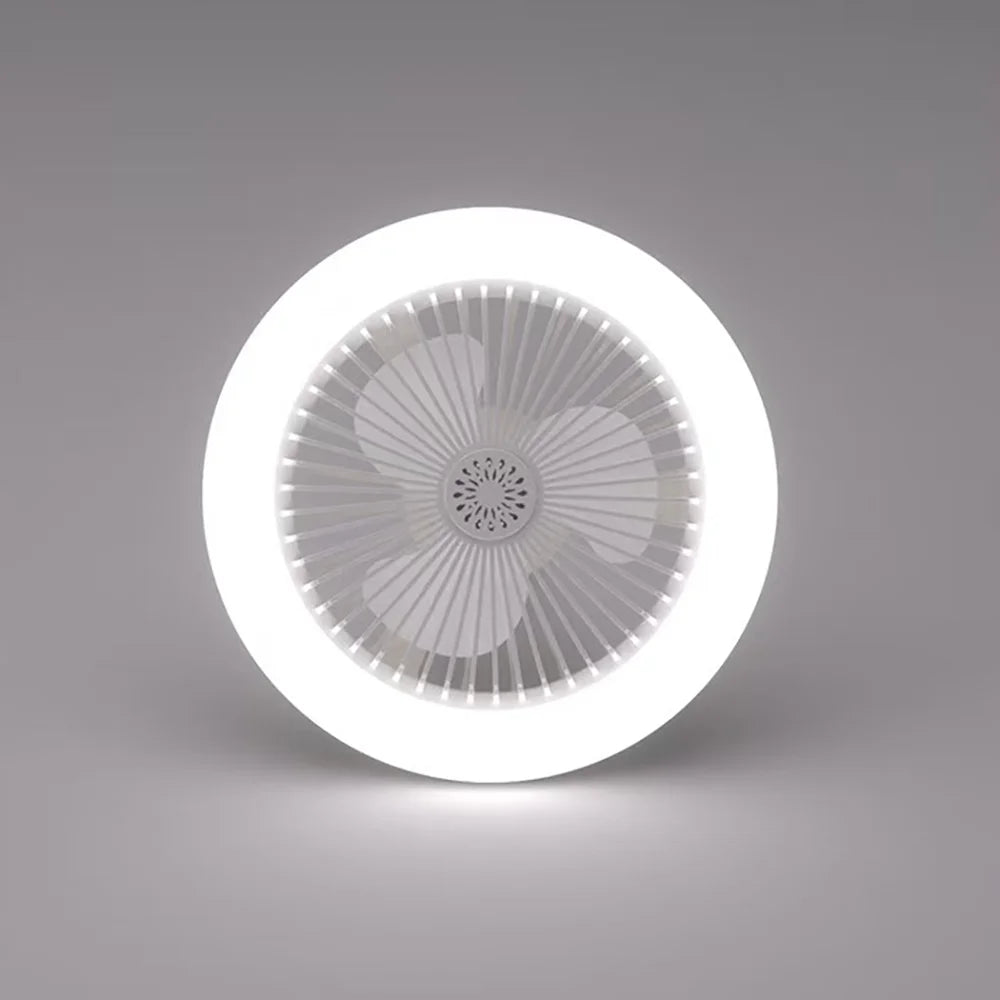 Rotatable 3in1 Ceiling Fan with Remote Control Lighting Lamp E27 Converter Base Lighting Base Bedroom Living Room Miflame exovai.com