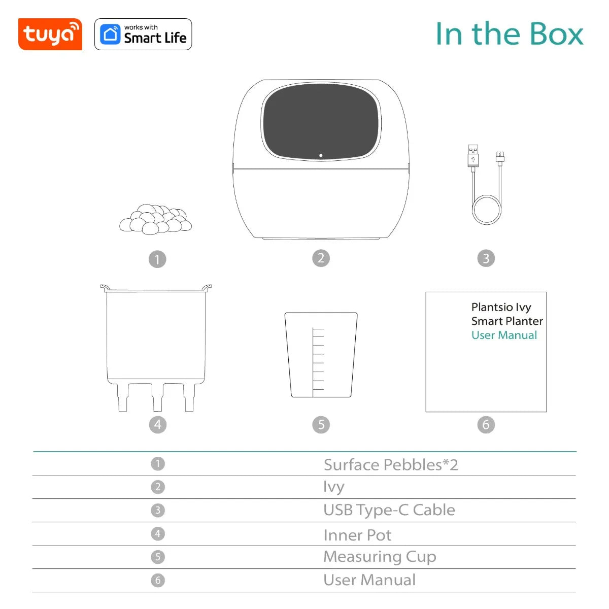 Tuya Ivy Smart Planter,Endless Fun Over 49 Rich Expressions,7 smart sensors,AI Chips Make Raising Plants Easy and Fun exovai.com