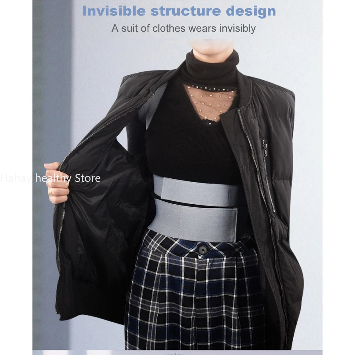 Invisible Chest Orthopedic Device Back Brace Supports Medical Bone Waist Belt Spine Support Men Women Breathable Lumbar Corset exovai.com