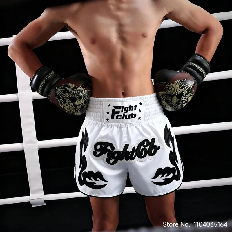 Muay Thai Fight Shorts MMA Shorts Clothing Training Fighting Grappling Martial Arts Kickboxing Shorts Kickboxing Boxing Pants exovai.com