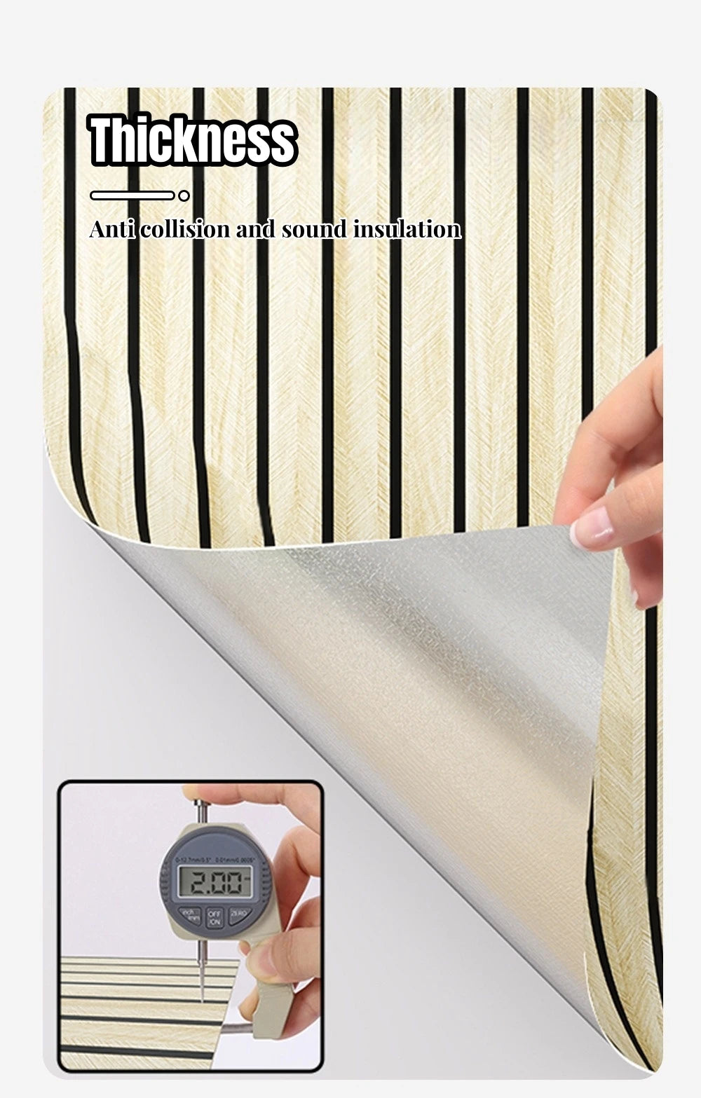 3/5/10M Thick Imitation Grille Wall Stickers Background Wall Decoration Self Adhesive Wall Papers Foam Peel and Stick Wallpapers exovai.com