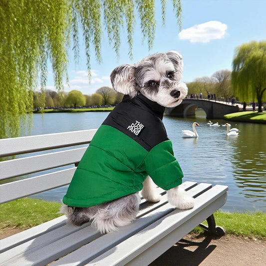 Dog Coat Dog Warm Jacket, 4 Legs Covered Waterproof Windproof Reflective Warm Dog Vest, Zippered Adjustable Outdoor Dog Snow Jac exovai.com