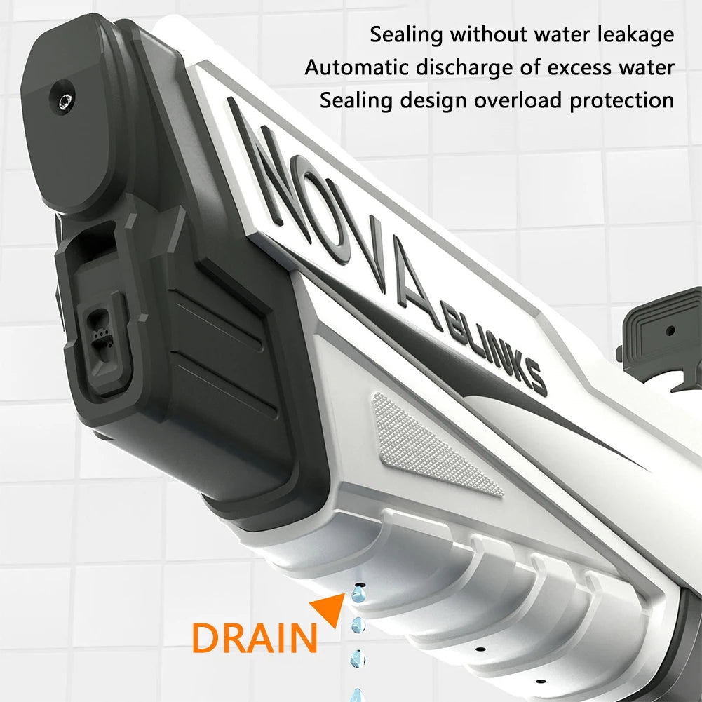 Automatic Electric Water Gun Auto Suction Water Guns for Adult Kids Battery Powered Squirt Blaster Summer Pool Beach Outdoor Toy exovai.com