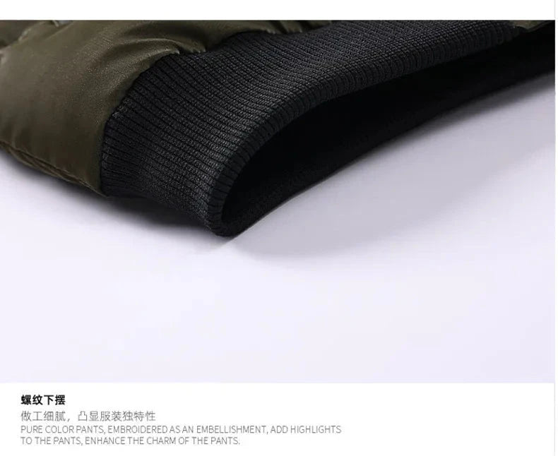 Double Sided Outerwear Men's New Cotton Padded Parkas Men Autumn Winter Jacket Brand Warm Comfortable Down Jacket Removable Hat exovai.com