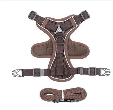 Reflective Cat Harness and Leash Sets Breathable Mesh Pet Harnesses for Small Dogs Cats Kitten Accessories collier chat exovai.com