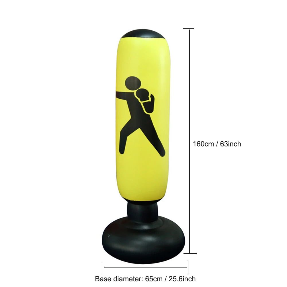 Inflatable Punching Boxing Bag Fitness Training Boxing Sack PVC Sports Fight Column Toy Kids Boxing Fight Pressure Sandbag exovai.com