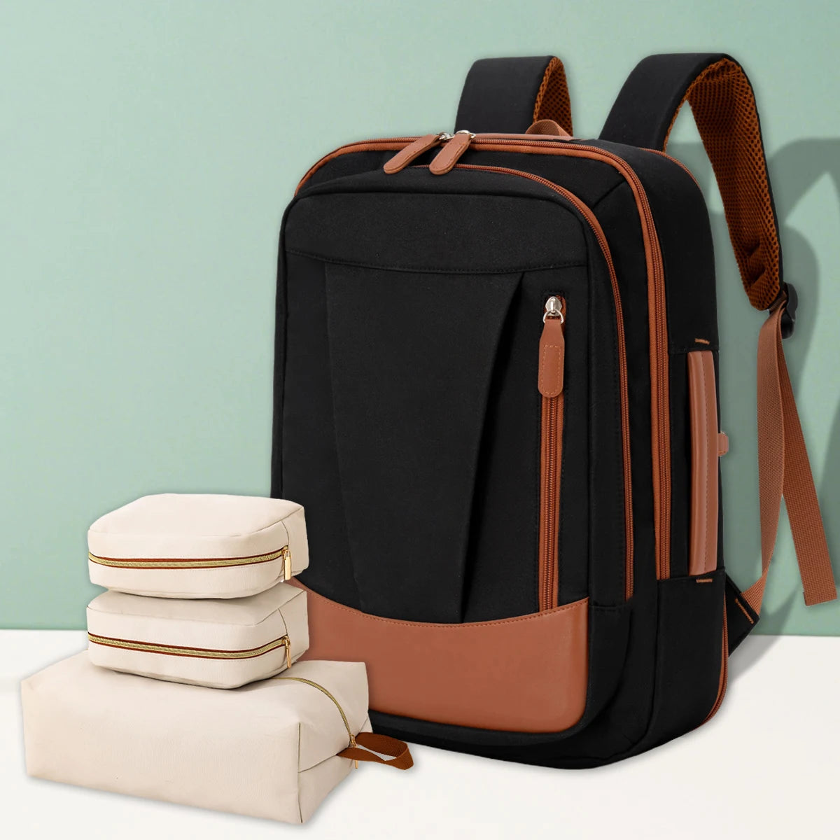 Backpack for Women 2025 New Simple Business Computer Backpack Outdoor Large Capacity Travel Bag Student School Bag for Boys exovai.com