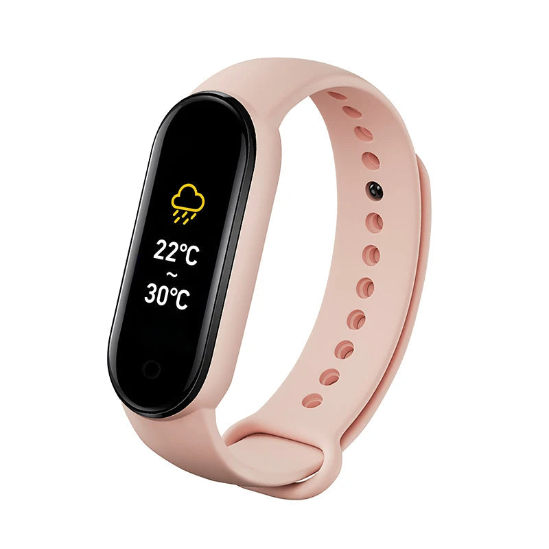 M6 Smart Watch Men Women Fitness Smart Bracelet Sports Band Heart Rate Blood Pressure Monitor Waterproof Multi-function Watches exovai.com