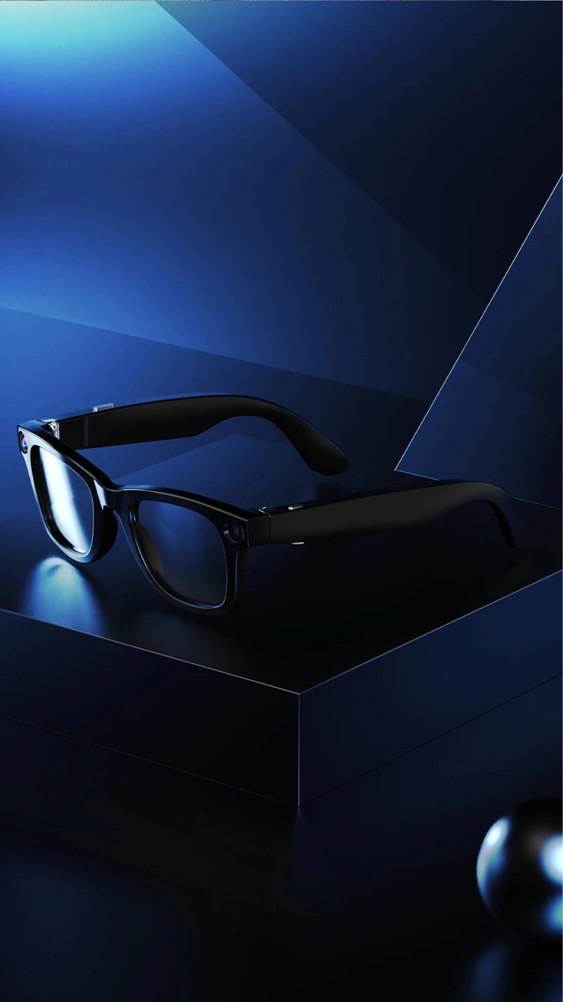 Xiaomi 4k Smart AI Bluetooth Glasses HD 800W pixel Shooting Waterproof Camera Photo Video Voice Call Translation Smart Glasses exovai.com