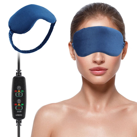 Infrared Hot Compress Eye Massager Relief Fatigue Reduce Dark Circles Eye Bags Timing Sleep Shading Electric Heating Eye Mask exovai.com