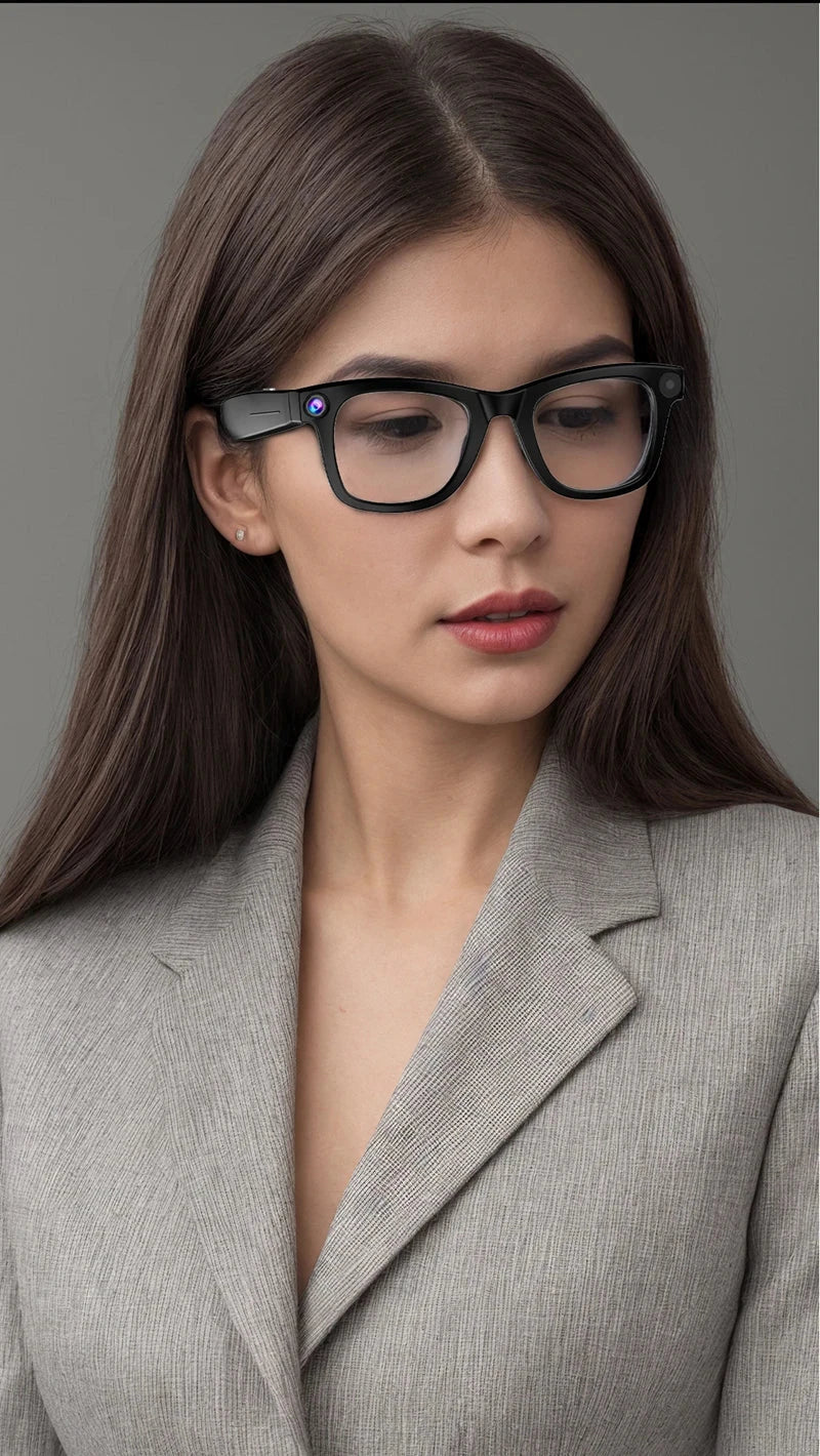 Xiaomi 4k Smart AI Bluetooth Glasses HD 800W pixel Shooting Waterproof Camera Photo Video Voice Call Translation Smart Glasses exovai.com