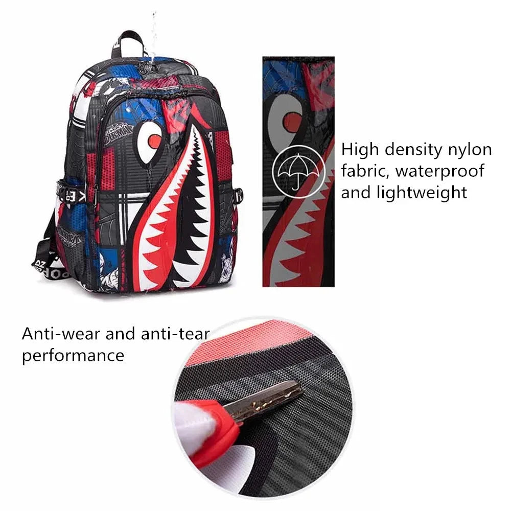 Anti-theft Backpack Men Waterproof Rucksack Backpacks for Women of Fabric Casual Travel Backpack Senior School Student Schoolbag exovai.com