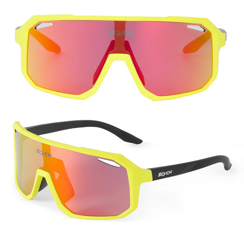 SCVCN New Cycling Glasses Bike Sunglasses Men UV400 Eyewear Outdoor Sports MTB Goggles Bicycle Women Riding Hiking Sunglasses exovai.com