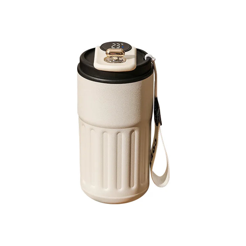 450ml Thermos Bottle Smart Display Temperature 316 Stainless Steel Vacuum Cup Office Coffee Cup Business Portable Thermal Mug exovai.com