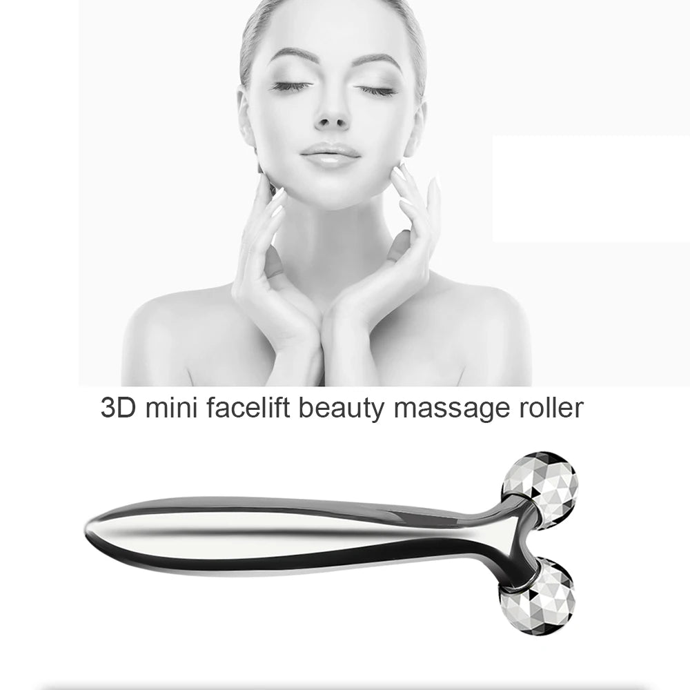 Face Massager Lift Face Roller Neck Massager Thin Body Massage Tool Y Shape Massagers Skin Care Tools 360 Rotate exovai.com