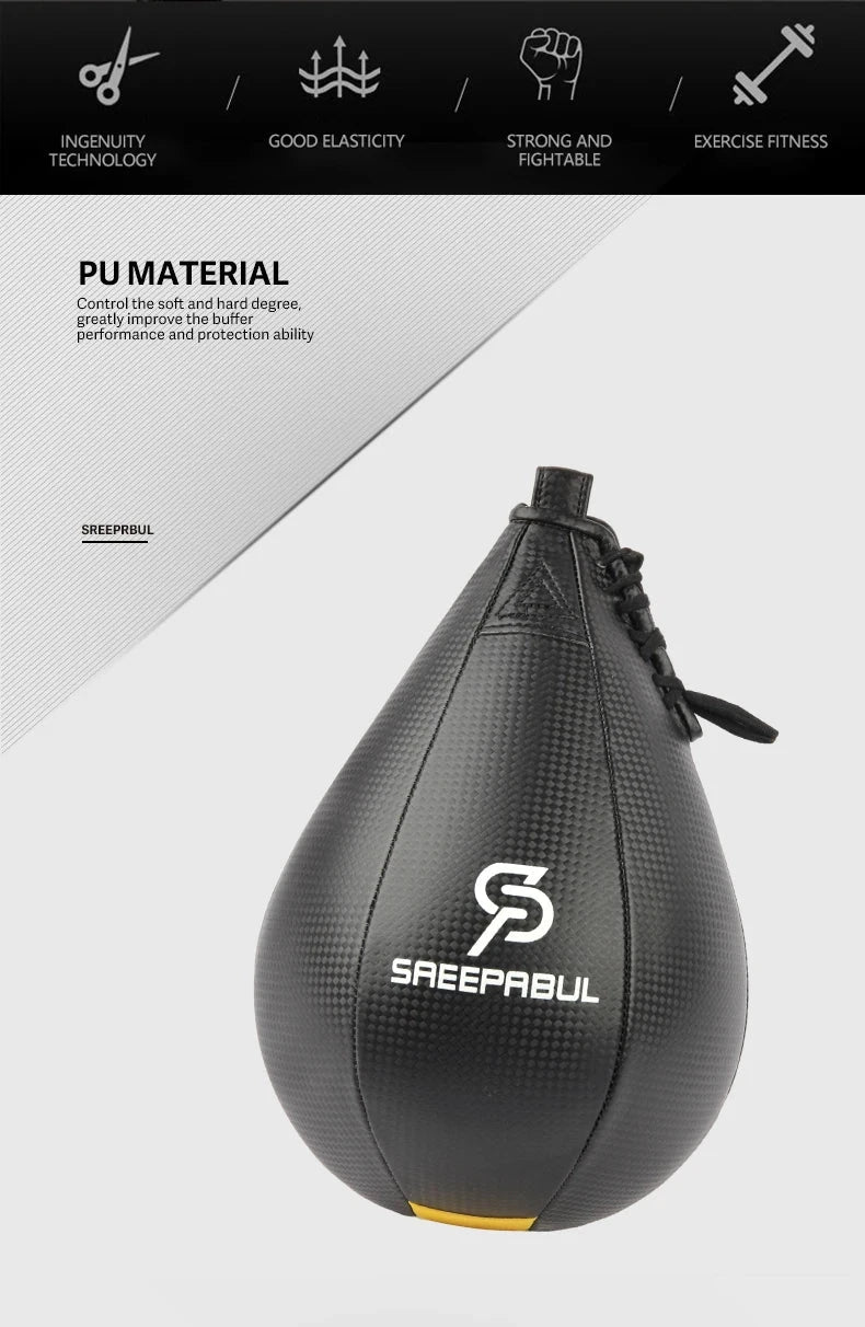 Free Shipping Boxing Speed Ball Set Fitness Boxing Pear Speed Ball Reflex Inflate Punching Speed Bag Training Ball Accessory exovai.com