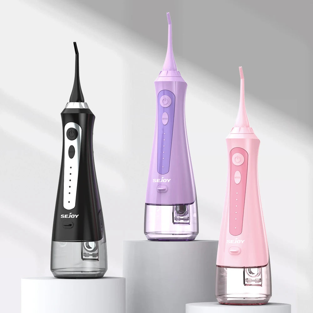 Sejoy Water Dental Flosser Oral Irrigator 8 Jet Tips 5 Modes IPX7 Waterproof  Portable Cordless Teeth Cleaner for Home&Travel exovai.com