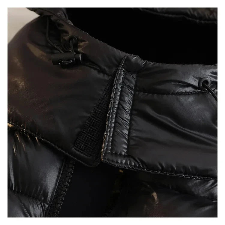 Couples Thickened down Cotton Vest Men's Autumn Winter Cold Resistance Fashion Outerwear Large Size Jacket Shoulder Backless exovai.com