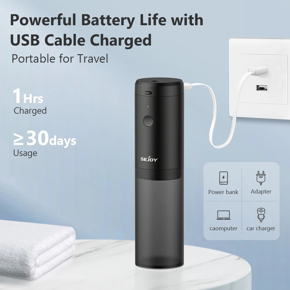 Sejoy Portable Oral Irrigator Dental Water Flosser USB Rechargeable Water Jet Floss Tooth Pick 4 Jet Tip 140ml 3 Modes IPX7 Gift exovai.com