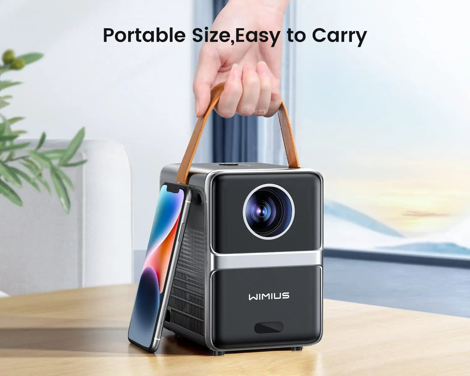 Wimius Mini Projector Full HD 1080P 18000 Lumens Video Projector Electric Focus 5G WiFi Bluetooth Portable Projector Home Cinema exovai.com