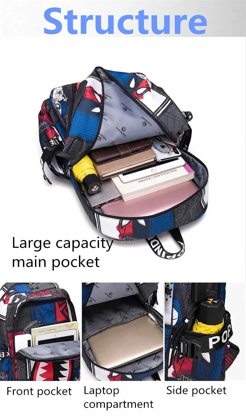 Anti-theft Backpack Men Waterproof Rucksack Backpacks for Women of Fabric Casual Travel Backpack Senior School Student Schoolbag exovai.com