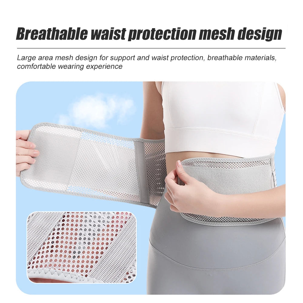 1Pc Back Brace Breathable Lower Back Support Belt Pain Relief with 4 Stays for Heavy Lifting Herniated Disc, Sciatica, Scoliosis exovai.com