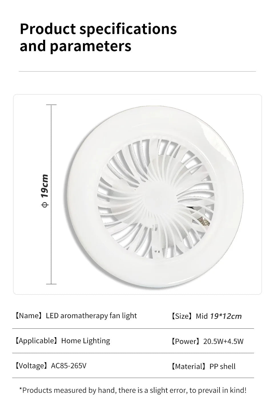 2 In 1 Ceiling Fan Lamps 3 Speeds Adjustable E27 Base Infinitely Dimmable for Living Room Bedroom Study LED Decorative Light exovai.com
