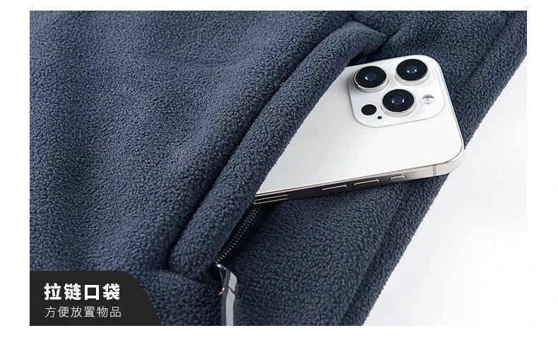 Winter New Fashion Trend Retro Sports Thick Warm Lamb Wool Jacket Men's Casual Loose Comfortable High-Quality Plus Size Jacket exovai.com