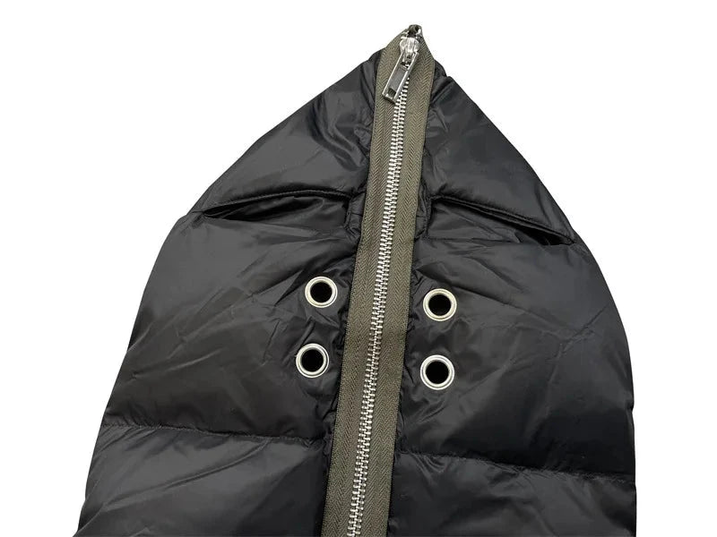 RO style shark head loose casual high street trend men and women hooded black down jacket exovai.com