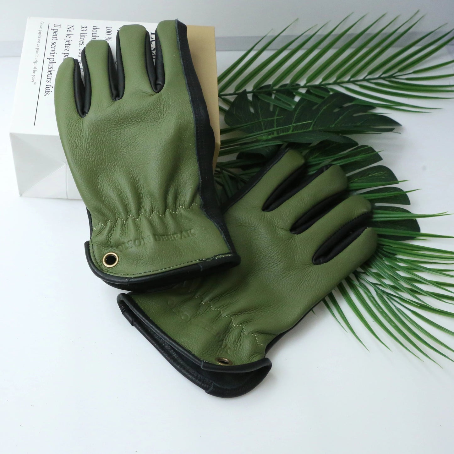 Leather Working Gloves for Gardening,Thornproof Gardening Gloves for Men and Women,Heavy Duty Leather Work Gloves Men exovai.com