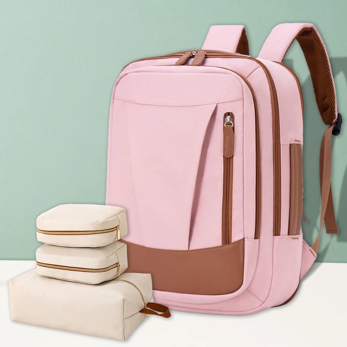 Backpack for Women 2025 New Simple Business Computer Backpack Outdoor Large Capacity Travel Bag Student School Bag for Boys exovai.com