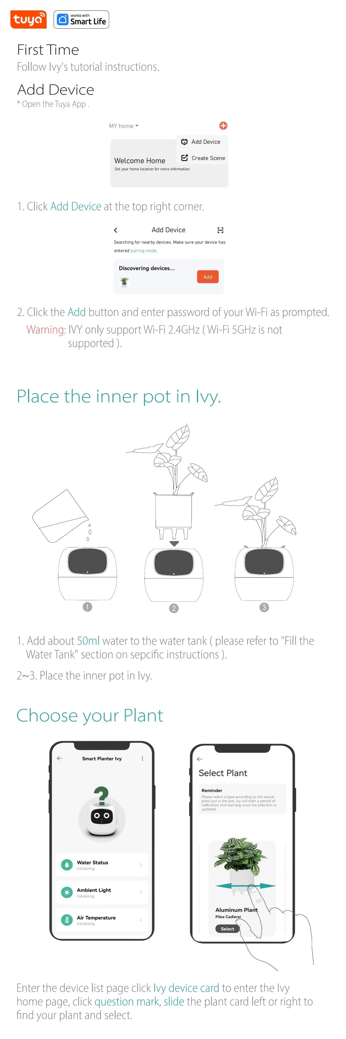 Tuya Ivy Smart Planter,Endless Fun Over 49 Rich Expressions,7 smart sensors,AI Chips Make Raising Plants Easy and Fun exovai.com