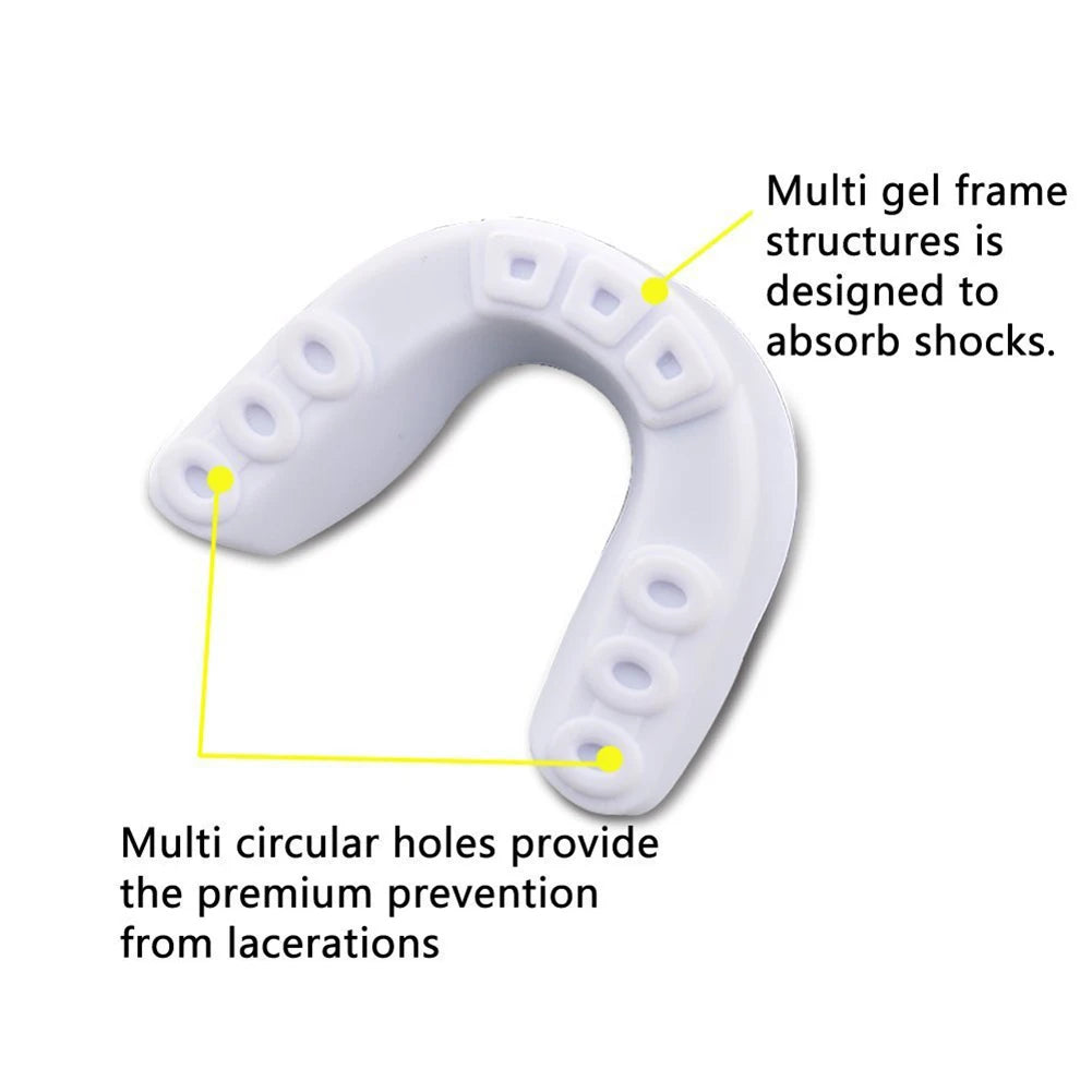 Fighting Training Mouth Guard Boxing Gum Shield Slim Fit Adult Sports Mouthguard Football Wrestling Boxing Teeth Protection exovai.com